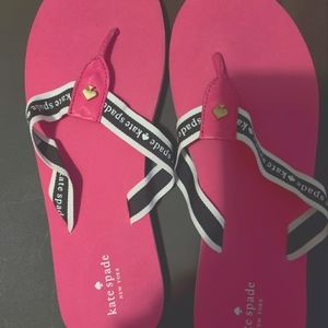 Pink Kate Spade flip flops